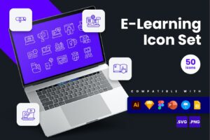 E-Learning Vector Icon
