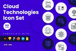 Cloud Tech Vector Icon