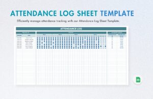 Attendance Log Sheet