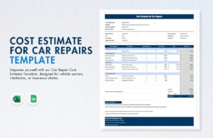 Cost Estimate for Car Repairs