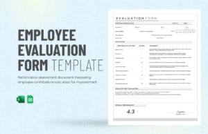 Employee Evaluation Form