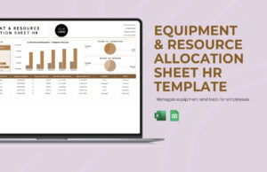 Equipment Resource Allocation Sheet