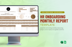 HR Onboarding Monthly Report