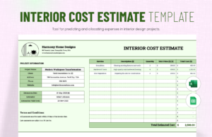 Interior Cost Estimate