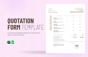 Quotation Form