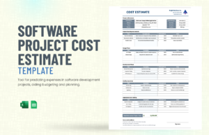 Software Project Cost Estimate