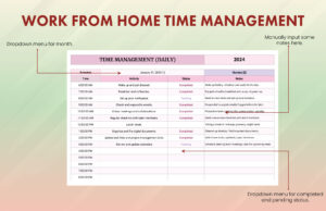 Work From Home Time Management