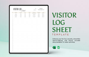Visitor Log Sheet